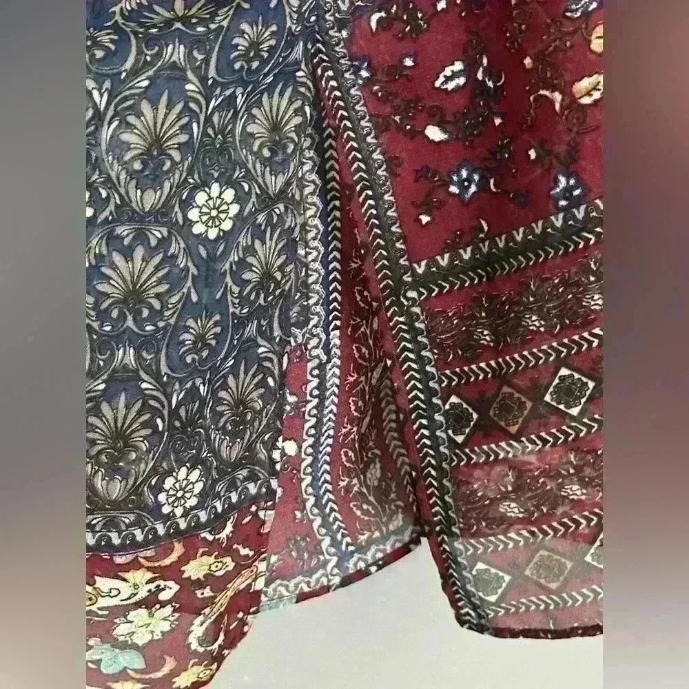 Umgee Mix Print Kimono (R10) - Picture 9 of 10